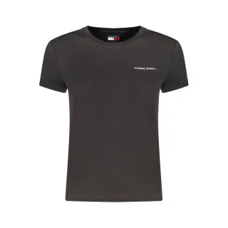 Tommy Hilfiger Schwarzes Baumwoll Damen T-Shirt