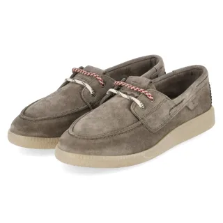 Tamaris Bootsschuhe - Gr. 37 - Grün - Rauleder