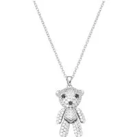 GIORGIO MARTELLO MILANO Kette mit Anhänger Anhänger Bär mit Zirkonia, Silber 925