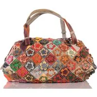 KMISSO Henkeltasche Damen Leder Patchwork Umhänge Henkel Schulter Tasche 30678 (1-tlg), im eleganten Look