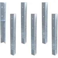 Wickey Bodenanker SolidLock 6 Stk. Winkelanker für Garantie auf Wickey Spielgeräte, für Wickey Türme & Schaukeln, - Montage durch Anschrauben & Einbetonieren -, (Wickey - Zubehör, 6-St., Grundlage für 10 Jahre Garantie von Wickey), Original-Anker für