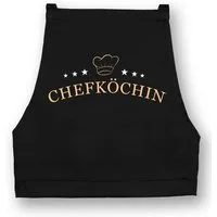 Youth Designz Grillschürze Damen Schürze CHEFKÖCHIN Print Kochschürze Statement Geschenk Frauen, mit lustigem Spruch & Logo Aufdruck
