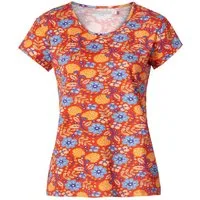 Himalaya Clothing Kurzarmshirt Lässiges Jersey T-Shirt Damen mit Rundhalsausschnitt aus Bio-Baumwolle Damen Oberteil mit Blumenmuster und hohem Komfort