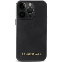 GOLDBLACK Handyhülle GOLDBLACK iPhone 15 Pro Lederhülle Luxe schwarz mit MagSafe