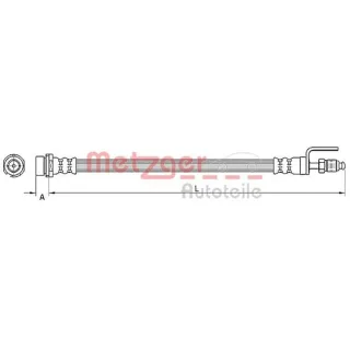 Metzger Bremsschlauch vorne Ford Transit