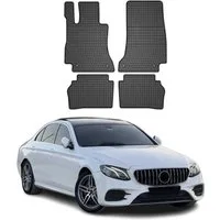 OMAC Auto-Fußmatten für Mercedes E Klasse W213 2016-2025 Schwarz 4 tlg (4 St), für Mercedes E Klasse W213 2016-2025 Mercedes E Klasse W213 2016-2025, Antirutsch,Wasserfest,Einfache Installation