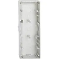 Aufputzgehäuse 3-fach mit geschlossenem Boden und Führungsnuten, IP20, 80x224x37 mm weiß (glänzend), Retail