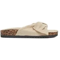 DeeZee Deezee Damen Flip-Flops Beige EA998-1 Badepantolette