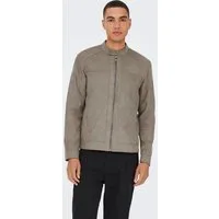 ONLY & SONS Bomberjacke ONSMIKE FAKE SUEDE JACKET OTW
