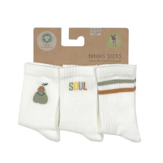 Lässig Tennis Socken GOTS 3er Pack 12-24 Monate Pear