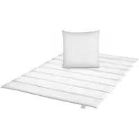 liebling Bettdecke + Kopfkissen Bettwaren-Set, Füllung: 100% Polyester, Bezug: 100% Polyester (Mikrofaser), für Allergiker geeignet, hautschonend, pflegeleicht, langlebig