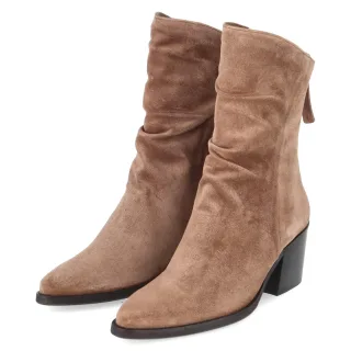 Paul Green Slouchy Boots  Braun - Gr. 36 -  Echt Leder