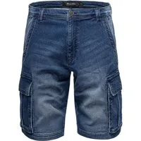 Amaci&Sons Cargoshorts FORT LEE Jeansshorts Herren Bermuda Jeans Short Hose Regular Fit