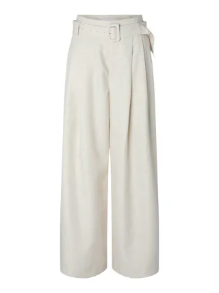 Y.A.S - Marlenehose mit Gürtel beige - Gr. - 34
