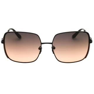 Glänzende Schwarze Sonnenbrille Von Guess