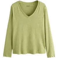 Next T-Shirt Legeres Langarmshirt aus Baumwoll-Modal-Gemisch (1-tlg)