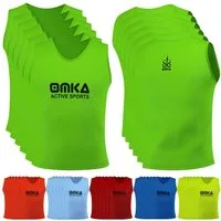 OMKA Trainingsleibchen OKLB01 6er Pack (Spar-Set, 6er-Pack) 6er Set OMKA Fußball Leibchen Trainingsleibchen