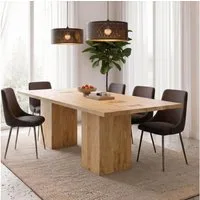 IDIMEX Esstisch MAHO, Esszimmertisch 200x100 cm aus massivem Mangoholz Natur