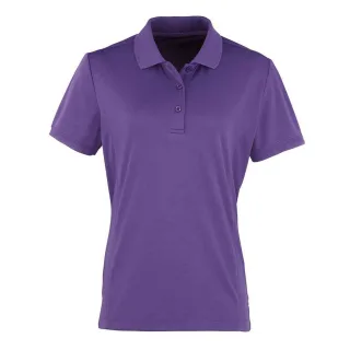 Premier - "Coolchecker" Poloshirt für Damen (Violett)