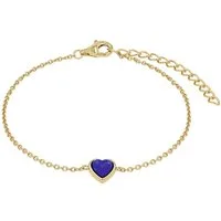 Amor Armband Schmuck Geschenk, Herz, mit Lapislazuli