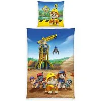 PAW PATROL Bettwäsche Paw Patrol Rubbel&Crew, Renforcé, 2 teilig, Wendebettwäsche