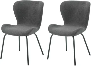 HELA 4-Fußstuhl "LAGOS" (Set) 2 Stk.4-Fußstuhl XL, Gestell angepasst, Webstoff, 140kg belastbar