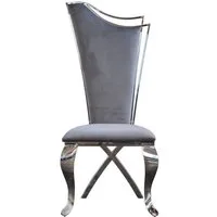 KAWOLA Esszimmerstuhl AMALIA, Stuhl Barock Velvet verschiedene Farben