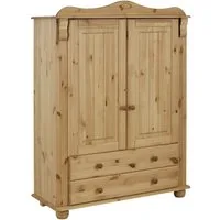 OTTO home Wäscheschrank Adele, Mehrzweckschrank (2 Breiten: 93/130 cm H/T ca. 135/40 cm) aus massiver Kiefer, 2-oder 3-türig