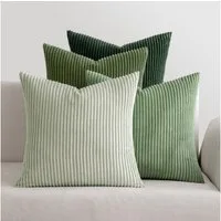 FOUORTUNATE-BEE Kissenbezüge Kissenbezüge 40x40 cm 4er Set Zierkissenbezug Sofa Streifen, 4er Set Kissenbezüge 40x40 Streifen Dekokissenbezug Sofa Wohnzimmer