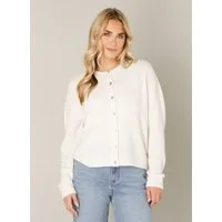 Base Level Cardigan Yuli mit Woll-Anteil und Knopfleiste