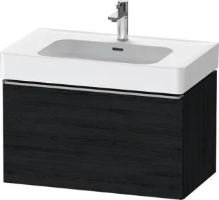 Duravit D-Neo Waschtischunterbau wandhängend Eiche Schwarz Matt 784x452x440 mm - DE4277070160000 DE4277070160000