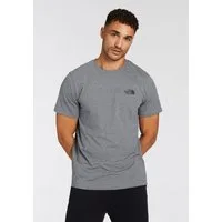 The North Face T-Shirt M SS SIMPLE DOME TEE mit Logodrucken, Rundhalsausschnitt, ohne Kragen und ohne Verschluss