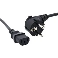 Trade-Shop Stromkabel 1,2m C13-Stecker passend für Samsung LE37R83BX/XEC TV Netzkabel, 3-Pin Stecker, Stecker A: CEE7/7 Stecker / Stecker B: IEC-C13 / 3-Pin Stecker