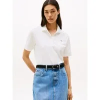 Tommy Hilfiger Poloshirt 1985 REG PIQUE POLO mit Logo-Stickerei, Seitenschlitze, Regular Fit