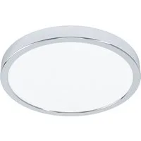 EGLO Deckenleuchte FUEVA 5 Deckenlampe, IP44, geringe Aufbauhöhe, 20 Watt, Rund, LED fest integriert, Neutralweiß, Aufbauleuchte, Badezimmer, Bad-Deckenlampe, modern, 28,5x2,8cm