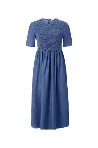Rich & Royal - Blue Midi Dress denim blue - Gr. - 40