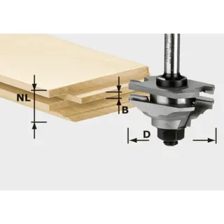 Festool Profil-Federfräser HW S8 D46 x D12-FD - 490643