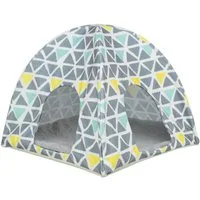 TRIXIE Kleintierhaus WigWam Sunny - bunt/grau - 37 × 35 × 37 cm