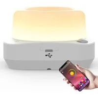 Diyarts LED Nachtlicht, LED fest integriert, Farbwechsel, App-Steuerung mit Timer x stufenlos dimmbar x USB aufladbar