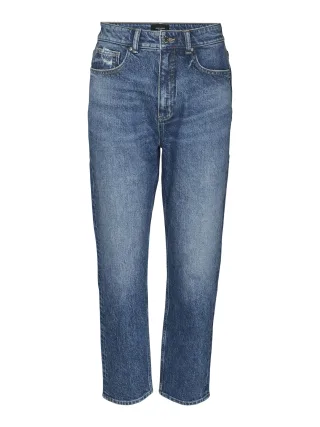 VERO MODA - VMCARRIE SHR MOM DENIM JEANS ME303 CP Medium Blue Denim - Gr. - 32