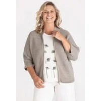 FRANK WALDER Cardigan mit edlem Zipper