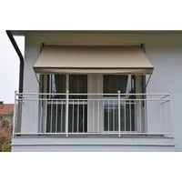Angerer Freizeitmöbel Klemmmarkise taupe, Ausfall: 150 cm, versch. Breiten