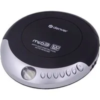 Denver Tragbarer CD-/MP3-Player mit Anti-Schock & Bass Boost CD-Player (CD-Player, Stereo-Kopfhörer, Hörbuchfunktion, Bass Boost, XBass)
