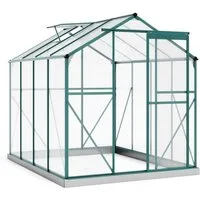 Thanaddo Gewächshaus Aluminium Gewächshaus, Treibhaus Gartenhaus, Pflanzenhaus 4,8m²