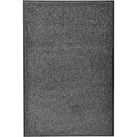 furnicato Fußmatte Dicke 90 x 60 cm in Anthrazit für Innen und Außen, Rechteckig, Maschinenwaschbare Schmutzfangmatte mit rutschfestem PVC-Rücken