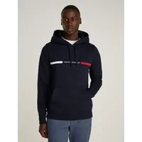 Tommy Hilfiger Kapuzensweatshirt HILFIGER CHEST INSERT unifarben, casual, regular fit, Baumwollmix, Kapuze