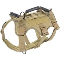 Ledander Hunde-Geschirr Hundegeschirr Hunde, Anti Zug Geschirr mit Kontrolle,Grosse Hunde, Verstellbar,Atmungsaktiv Reflexstreifen Brustgeschirr Sichere