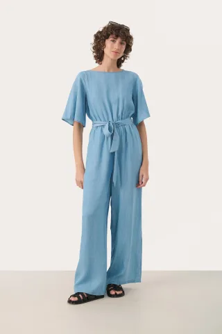 Overall Easy fit light blue