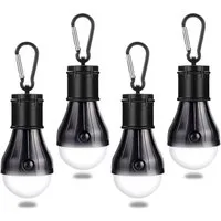 FELIXLEO LED Laterne Campinglampe mit Karabiner 4 Stuecke LED Zeltlampe Wasserdicht