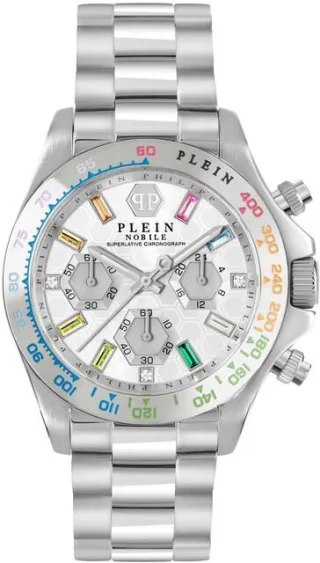 Philipp Plein Chronograph Nobile Lady PWSBA0123 silber
